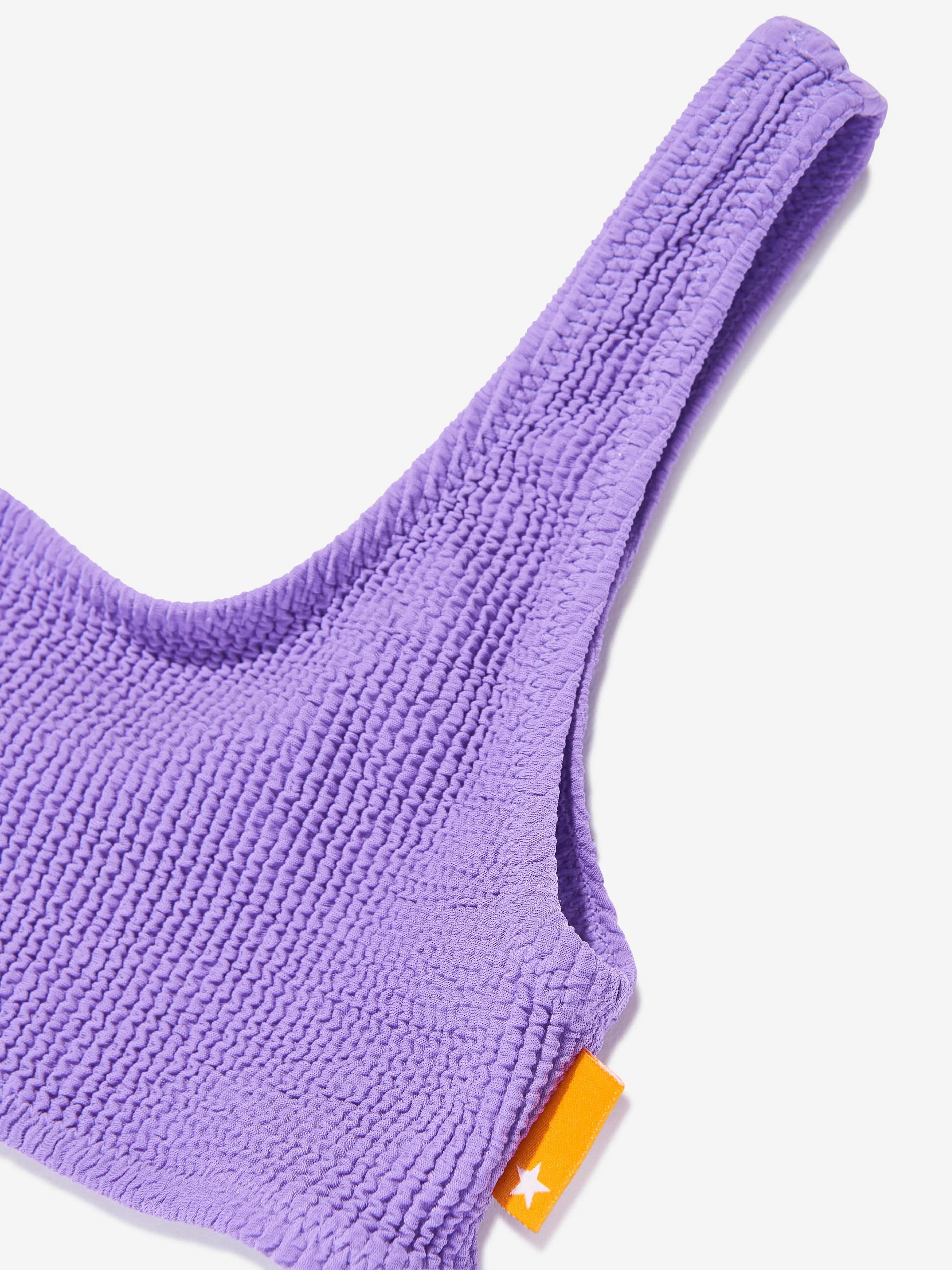 Girls Nola Solid Bikini in Purple (UPF50 )