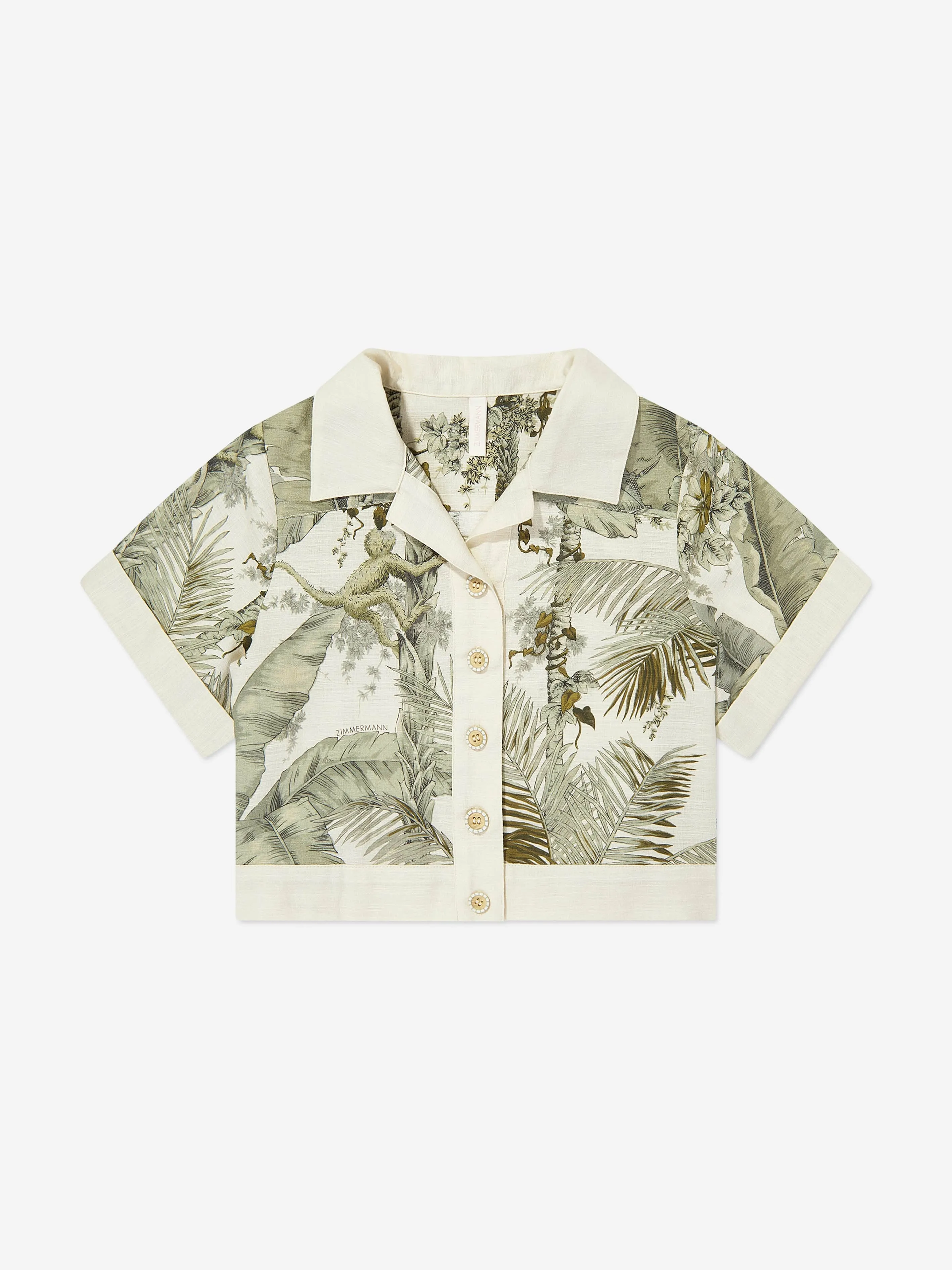 Girls Wylie Relaxed Blouse in Green