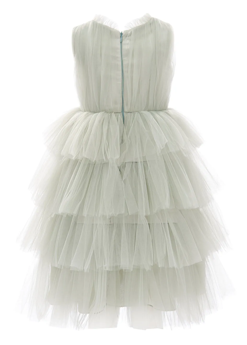 Green Farvue Tiered Tulle Dress