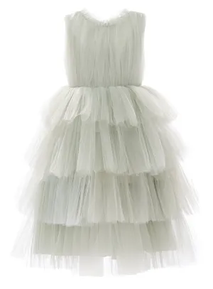 Green Farvue Tiered Tulle Dress