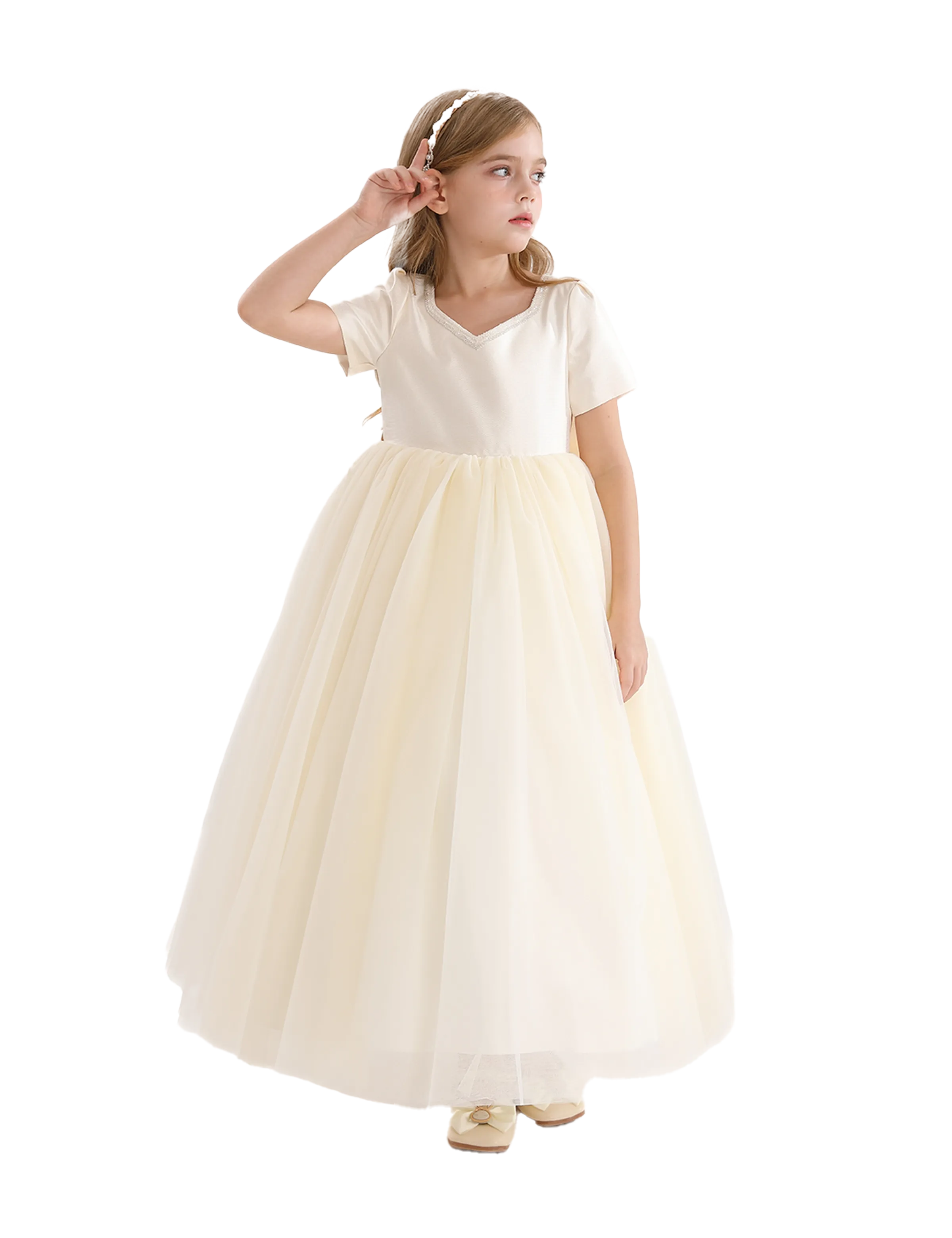 Ivory Accented Yvette Dress