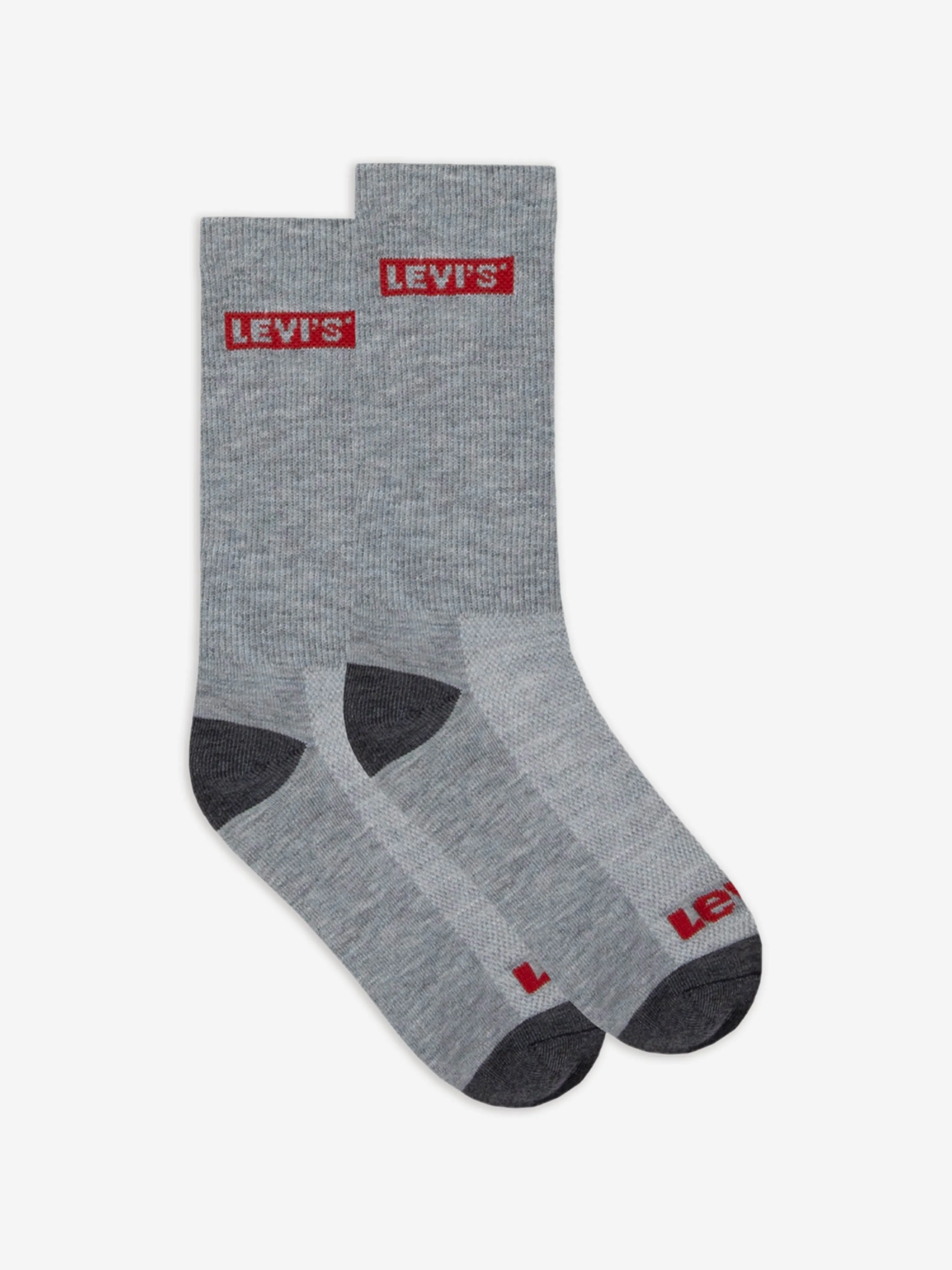 Kids Box Tab Mid Cut 6 Pack Socks Set in Grey