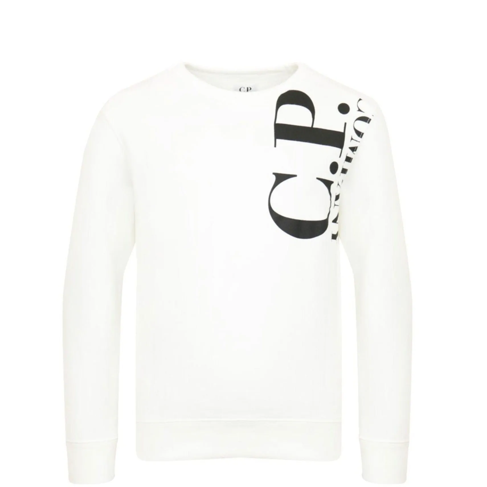 Kids CP Company White Logo Sweatshirt