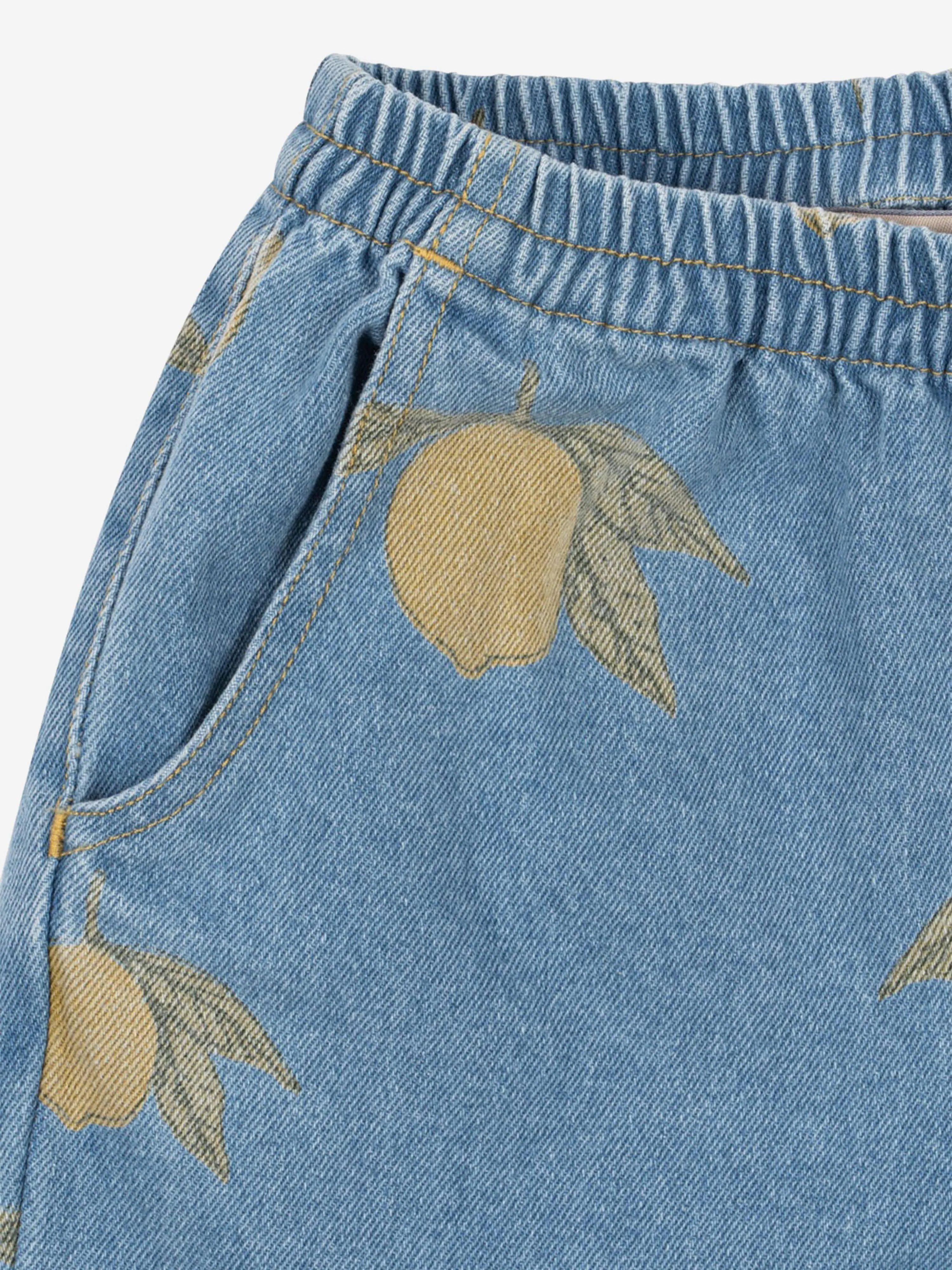 Kids Magot Lemon Soft Denim Pants in Blue