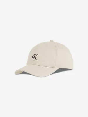 Kids Monogram Baseball Cap in Beige