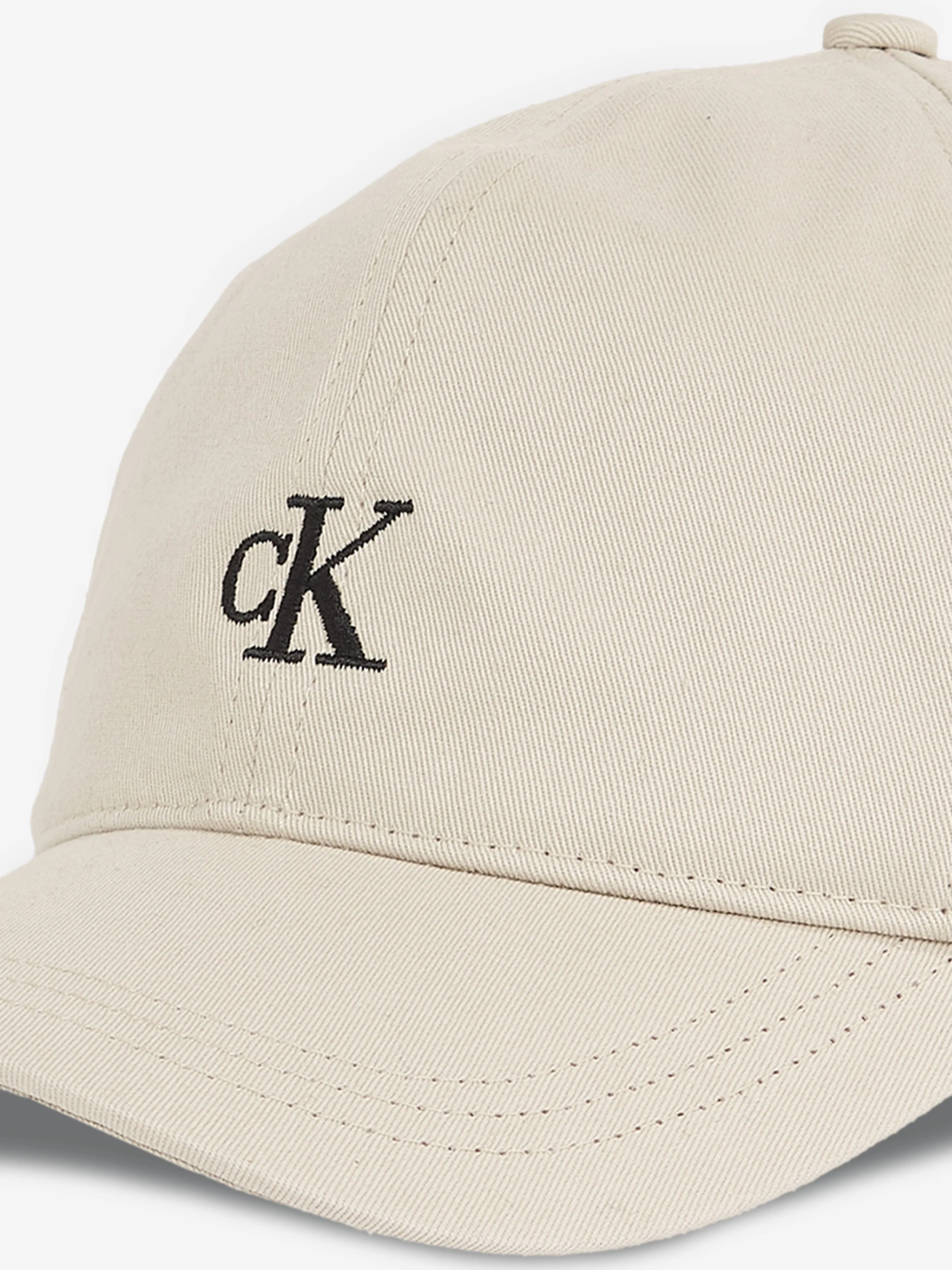Kids Monogram Baseball Cap in Beige