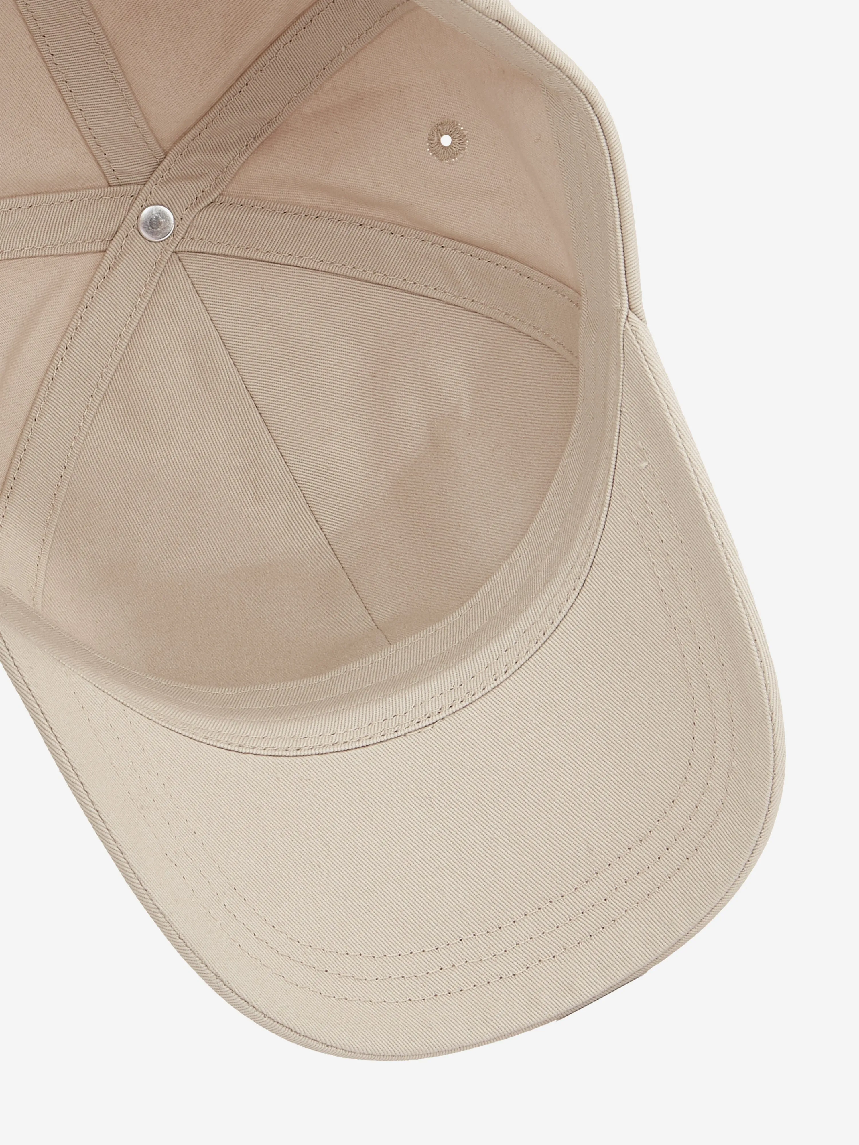 Kids Monogram Baseball Cap in Beige