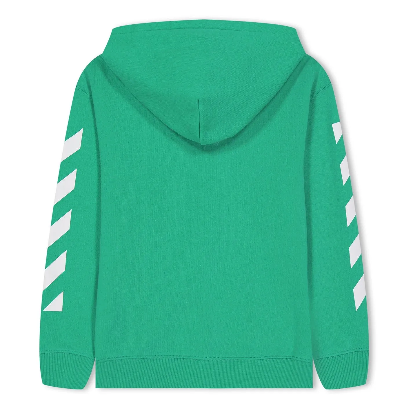 Kids Off-White Green Logo Hoodie