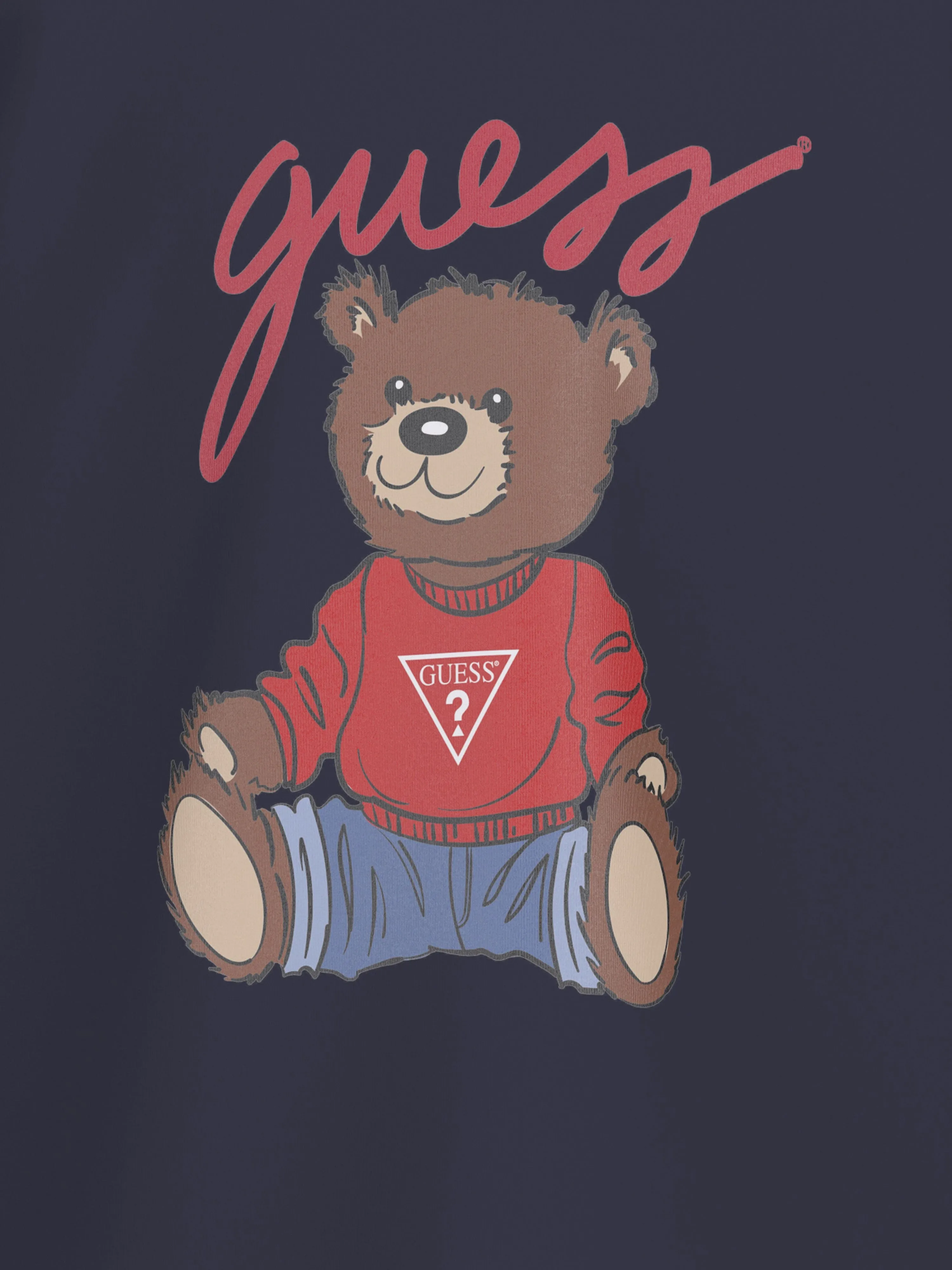 Kids Teddy Bear T-Shirt in Navy