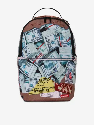 Kids Torn Packaging Backpack in Brown (46cm)