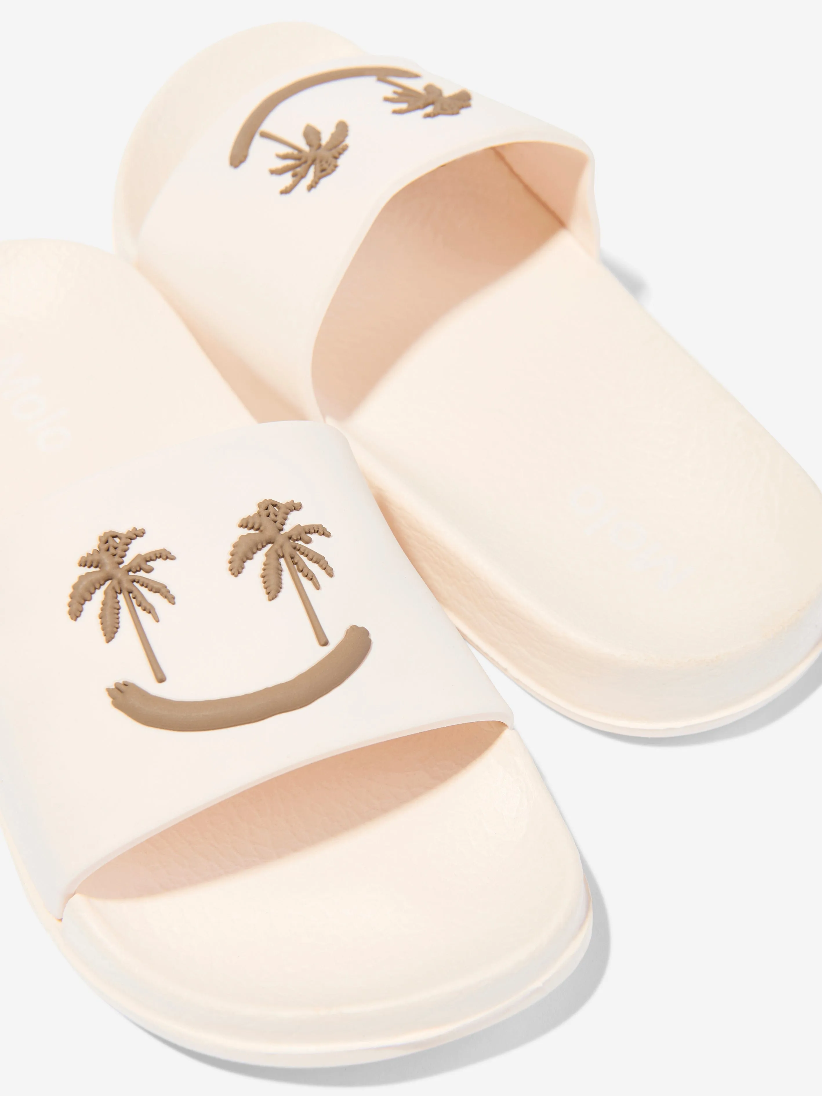 Kids Zhappy Sliders in Ivory