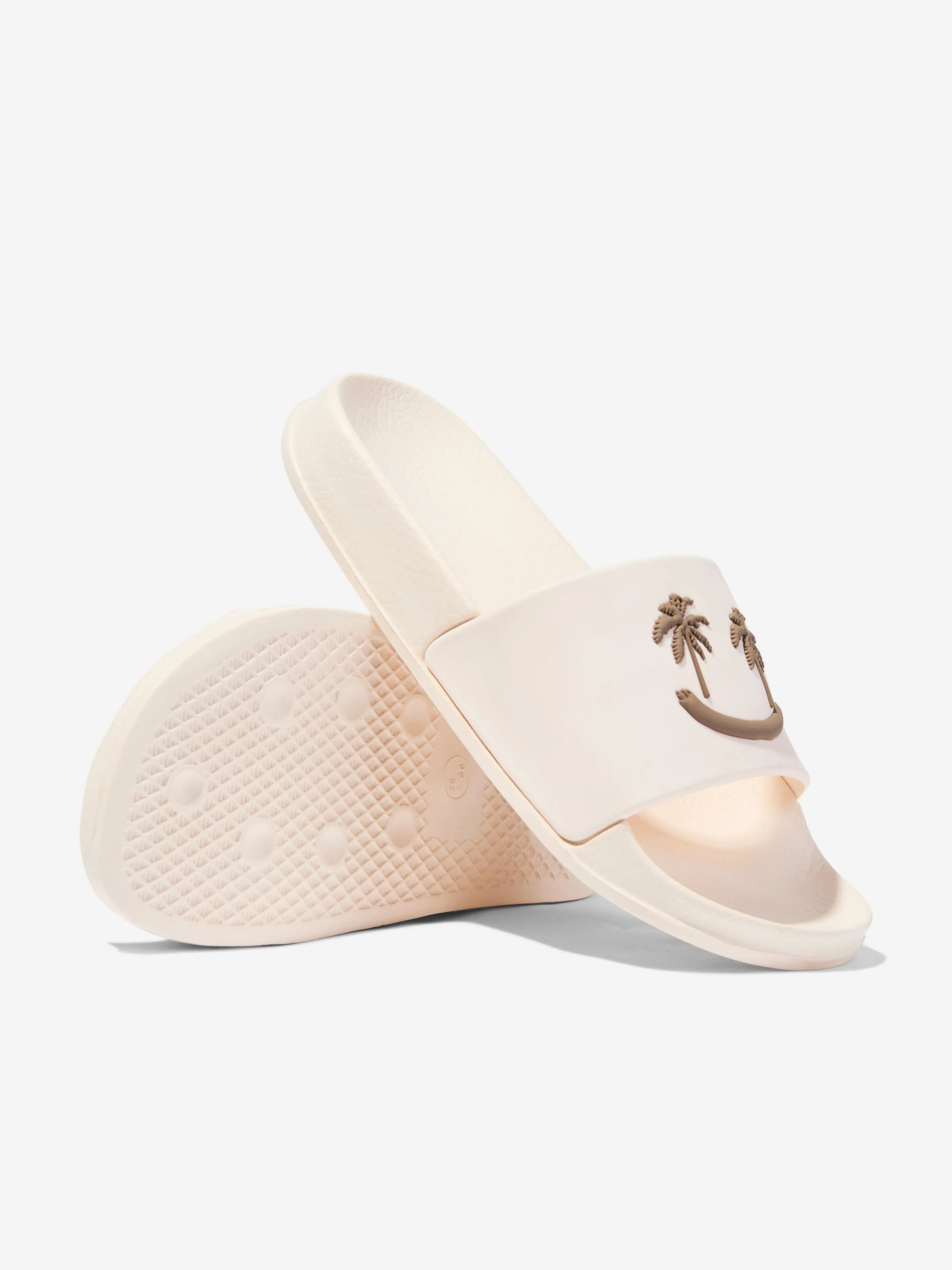 Kids Zhappy Sliders in Ivory
