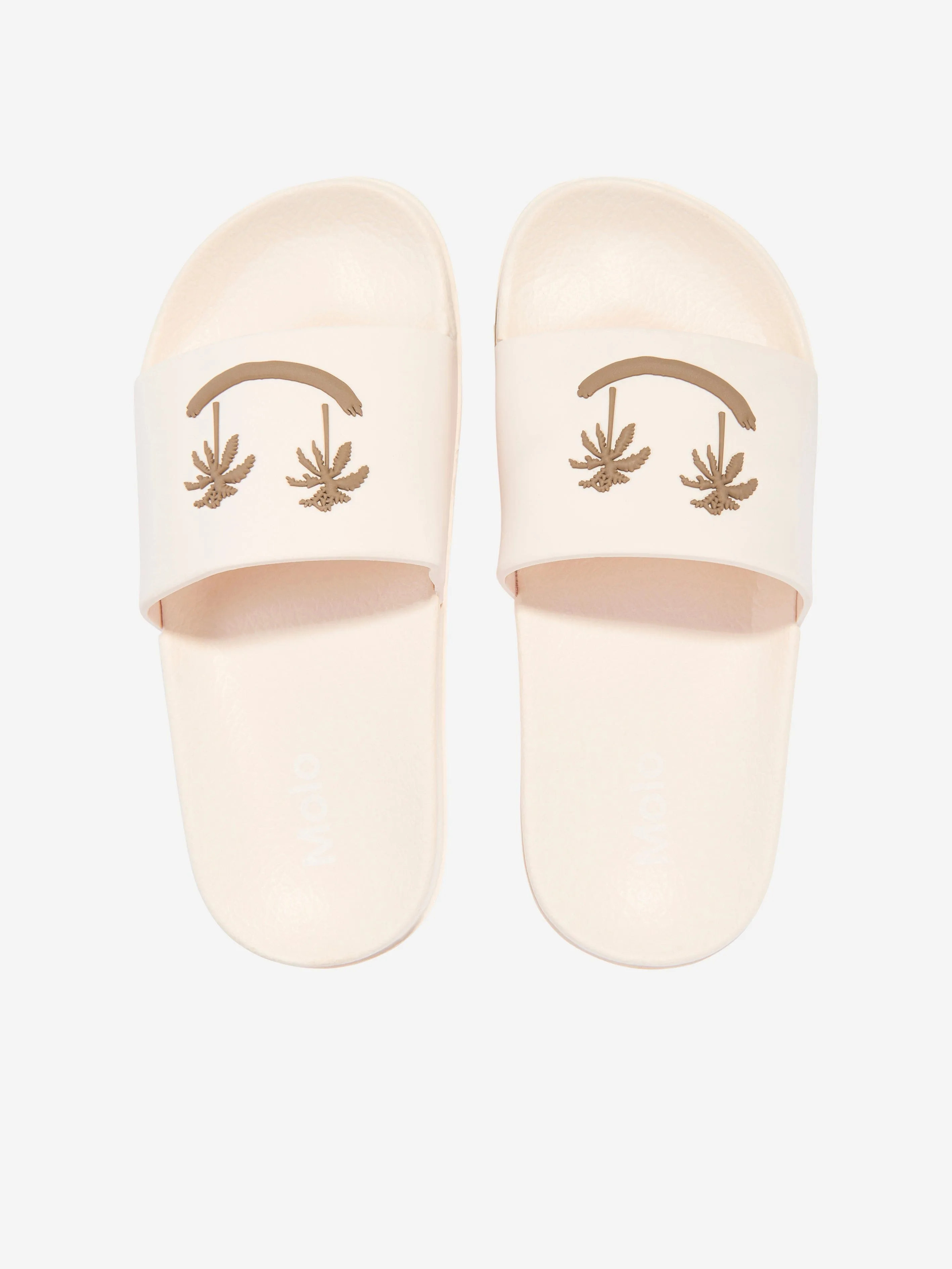 Kids Zhappy Sliders in Ivory