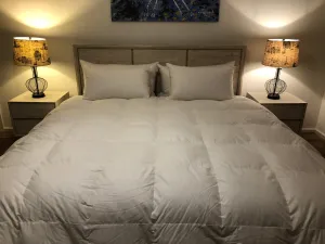 King Size Quilt Baffle Boxed 95% White Premium Polish Mother Goose Down 6 Blanket Warmth 900 Fill Power