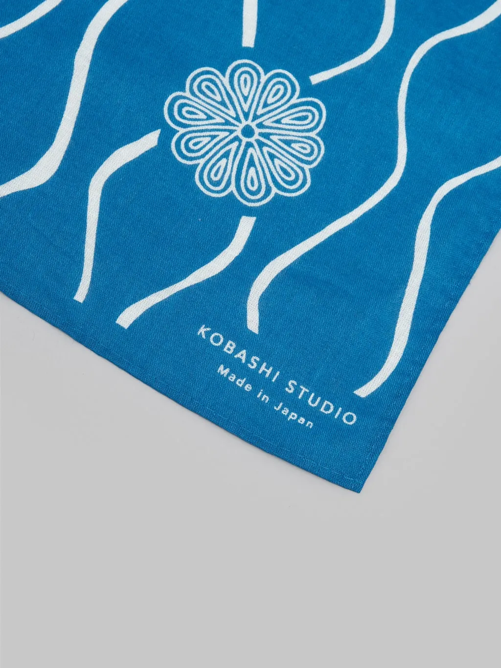 Kobashi Studio Modern Classic Kikumon Bandana Light Blue