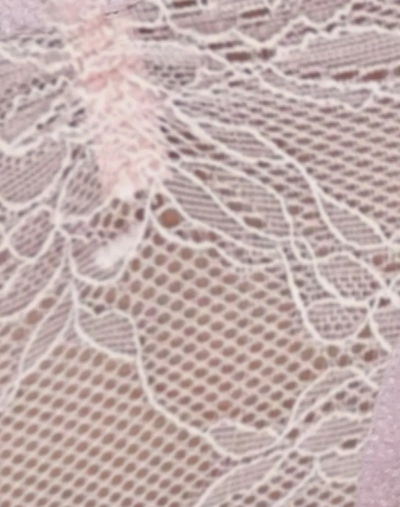 Kukila Brazilian Knicker in Marys Rose Lace Pink