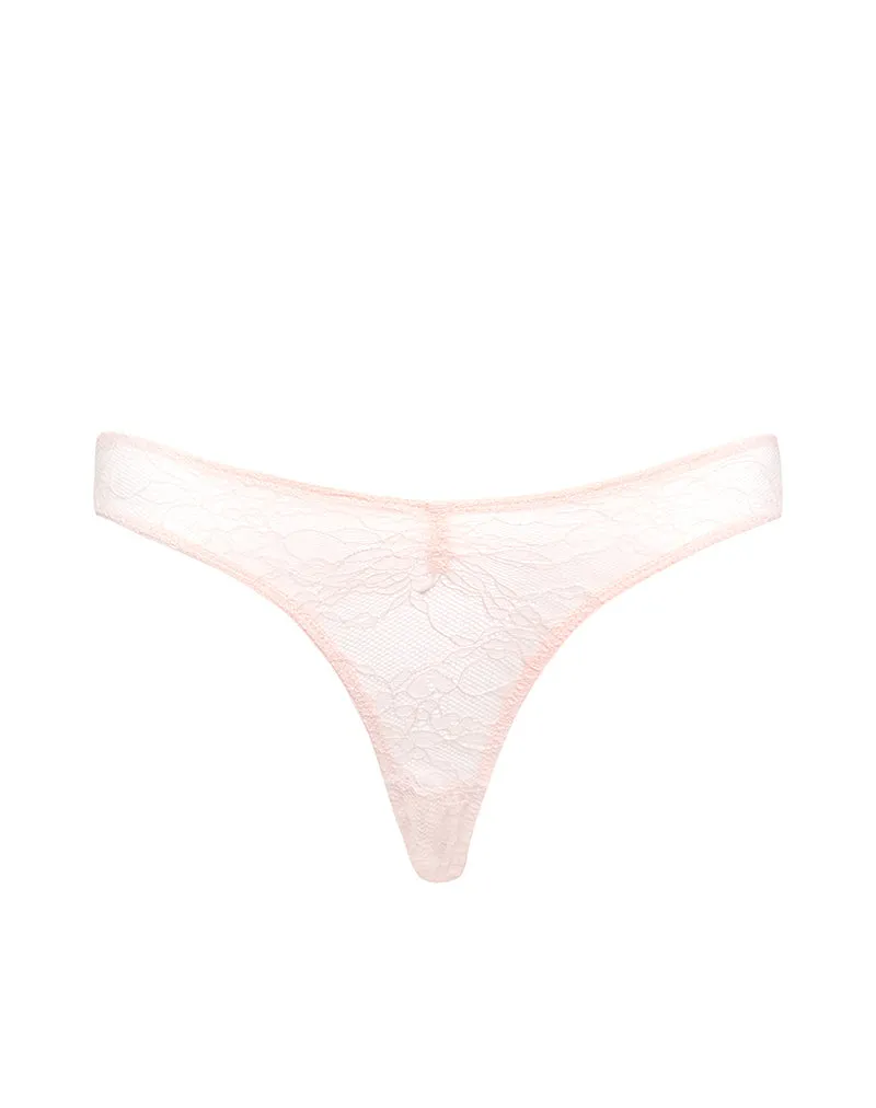 Kukila Brazilian Knicker in Marys Rose Lace Pink
