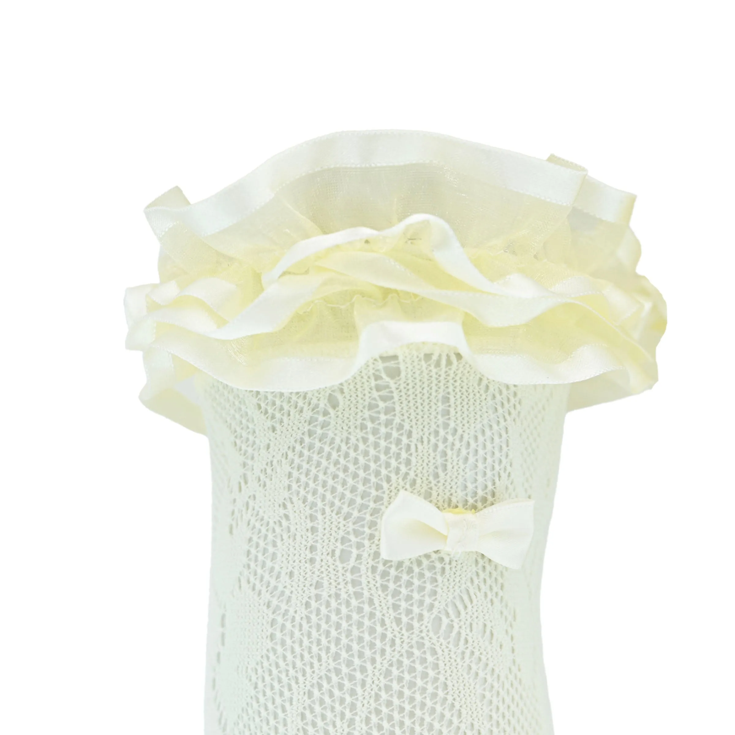Layered Ruffle Bow Socks