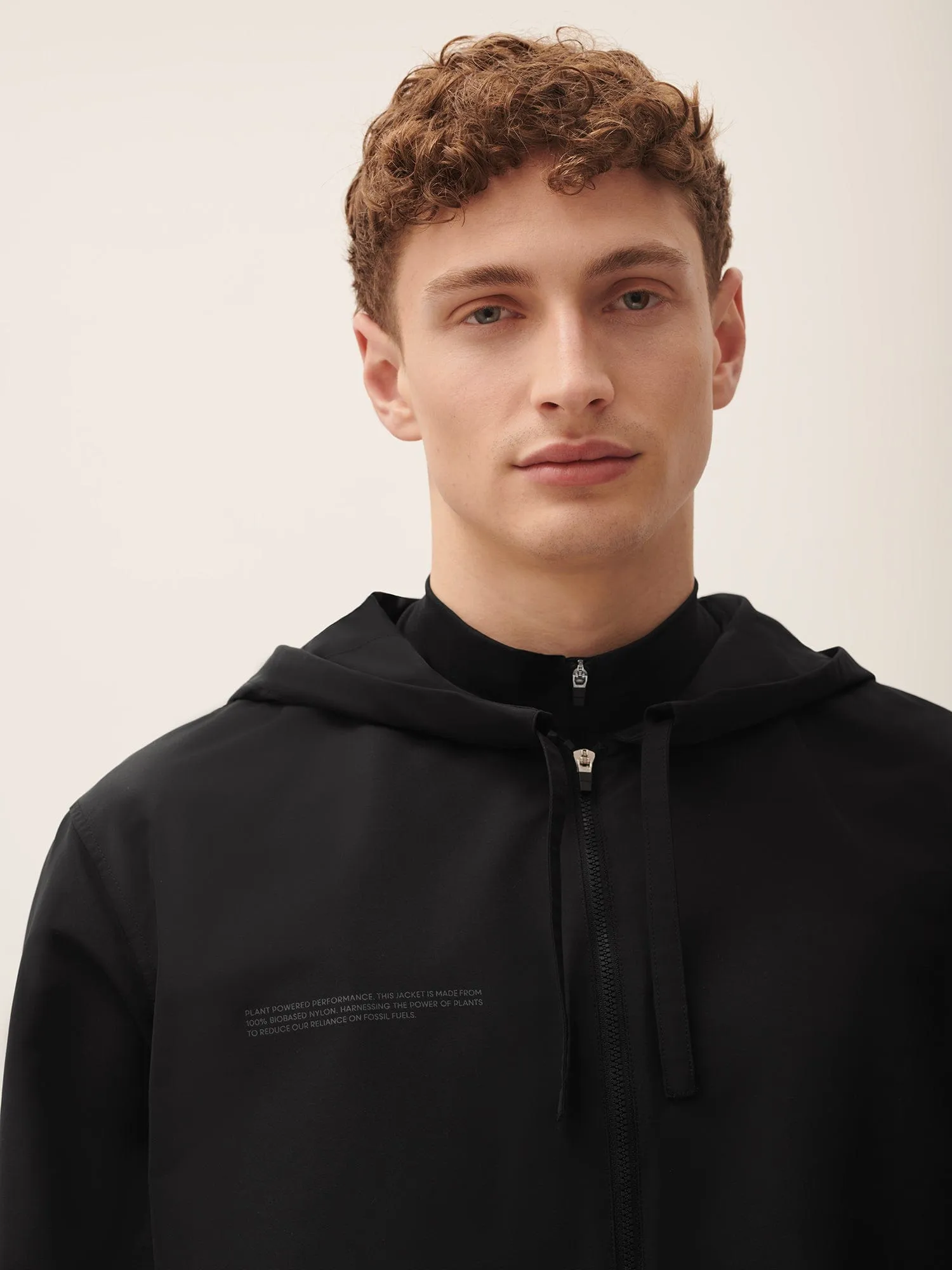 Men's (gaia)PLNT Nylon Jacket—Black