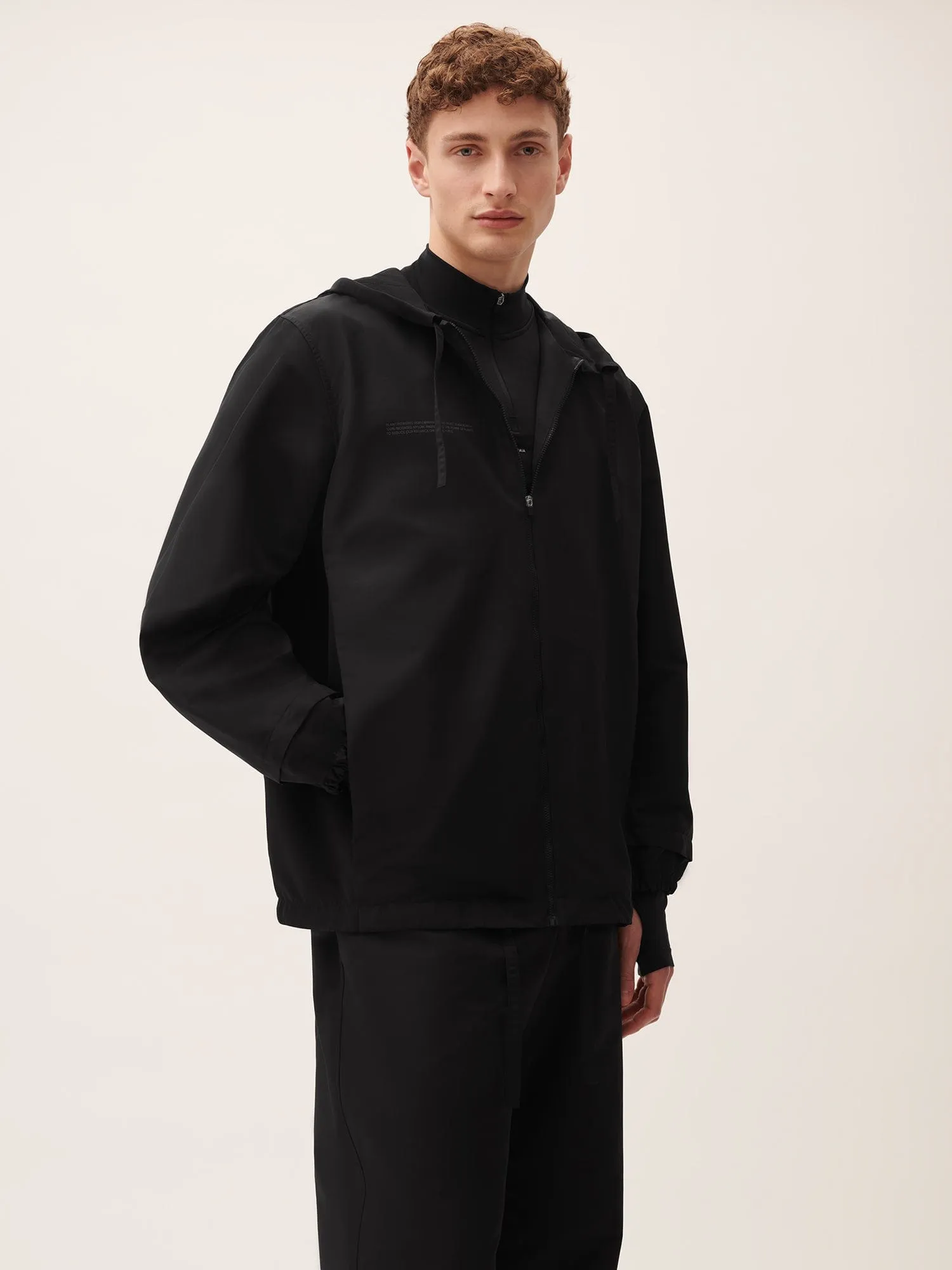Men's (gaia)PLNT Nylon Jacket—Black