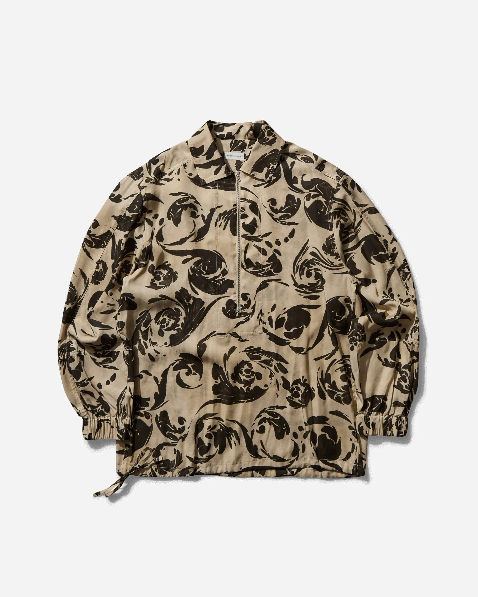 Men's Half Zip Shirt Black