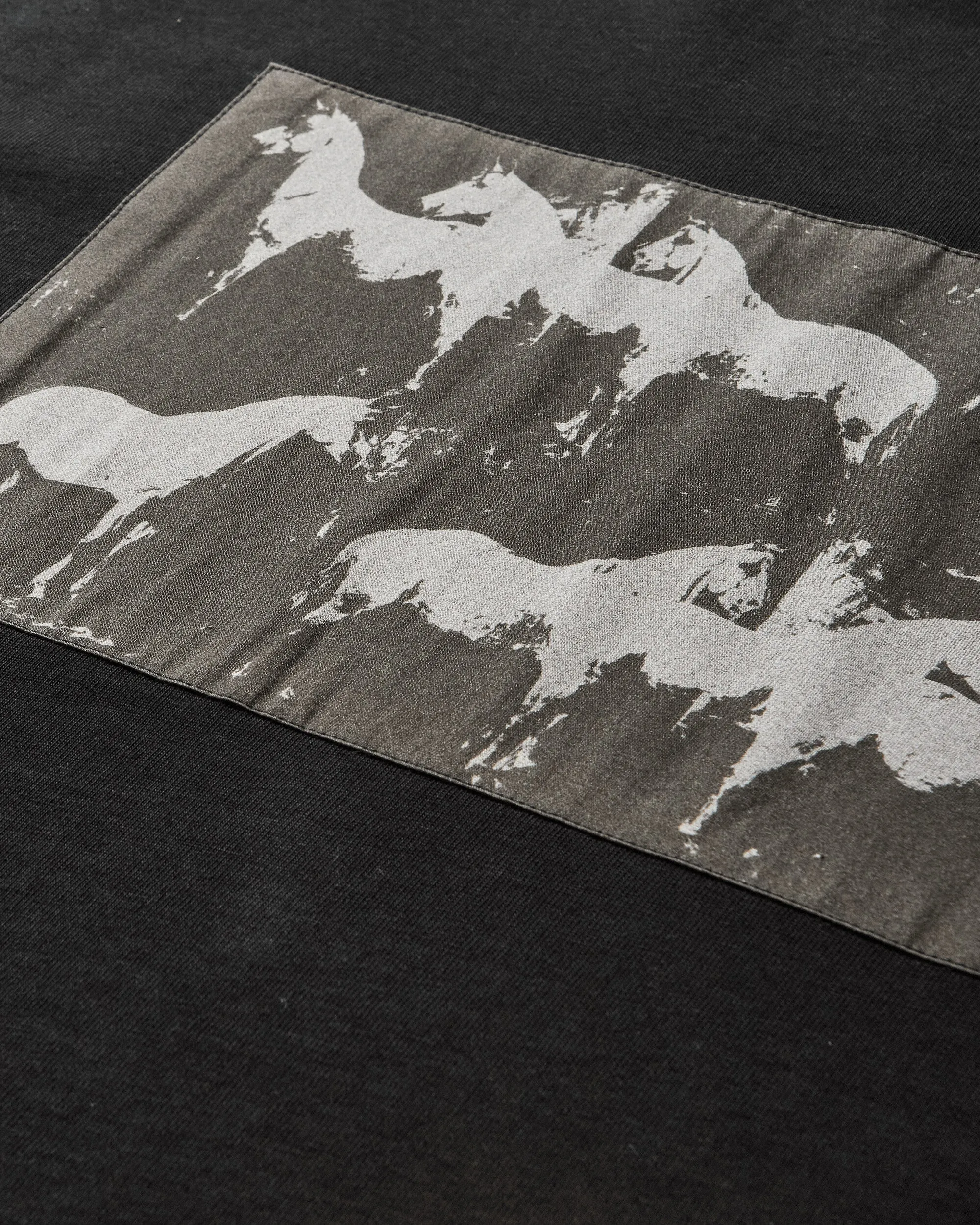 Men's Horses T-Shirt Black