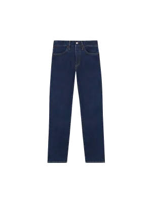 Mens Nettle Denim Straight Leg Jeans—rinse wash