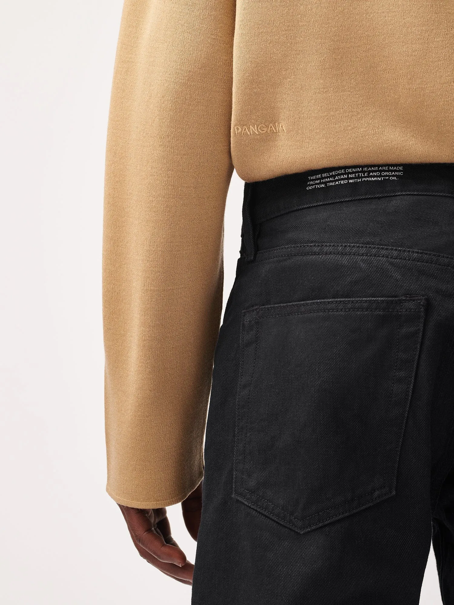 Mens Regenerative Merino Wool Sweater—camel
