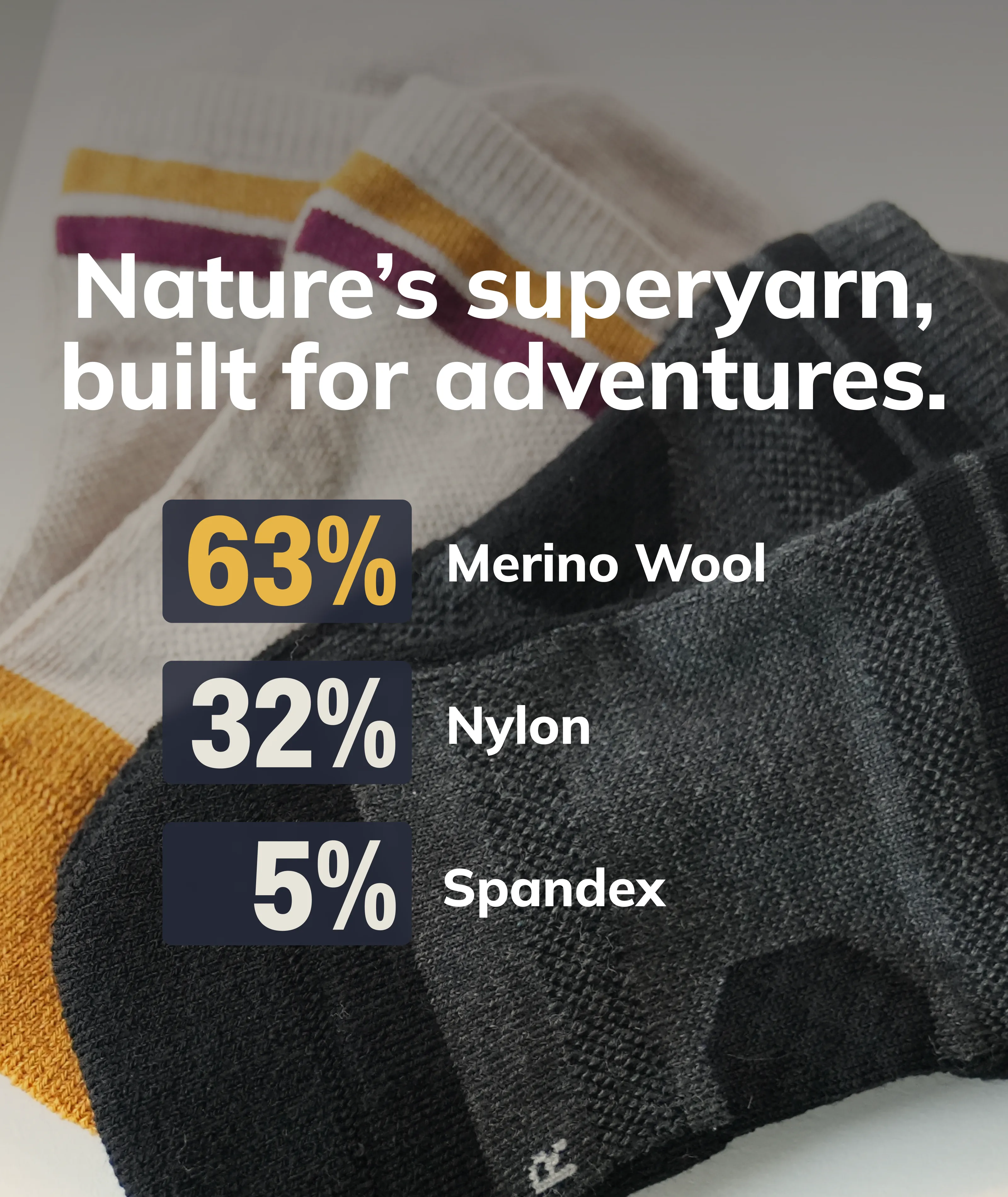 Merino Ankle Socks Off White