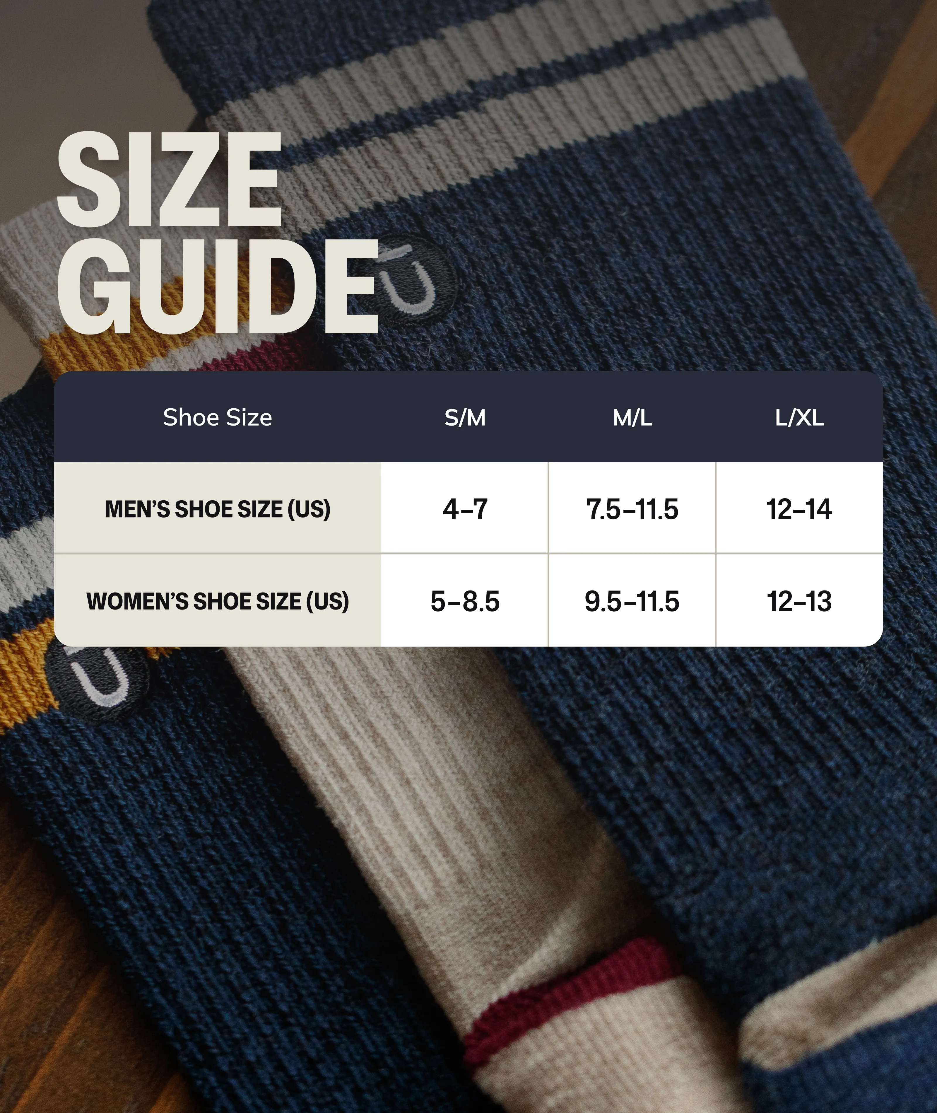 Merino Crew Socks Cobalt