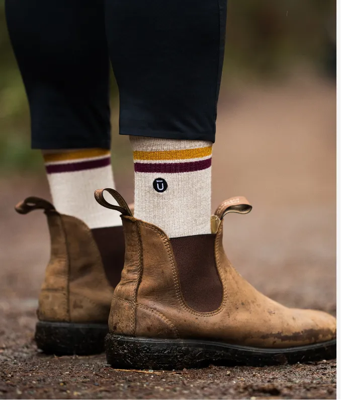 Merino Crew Socks Sand