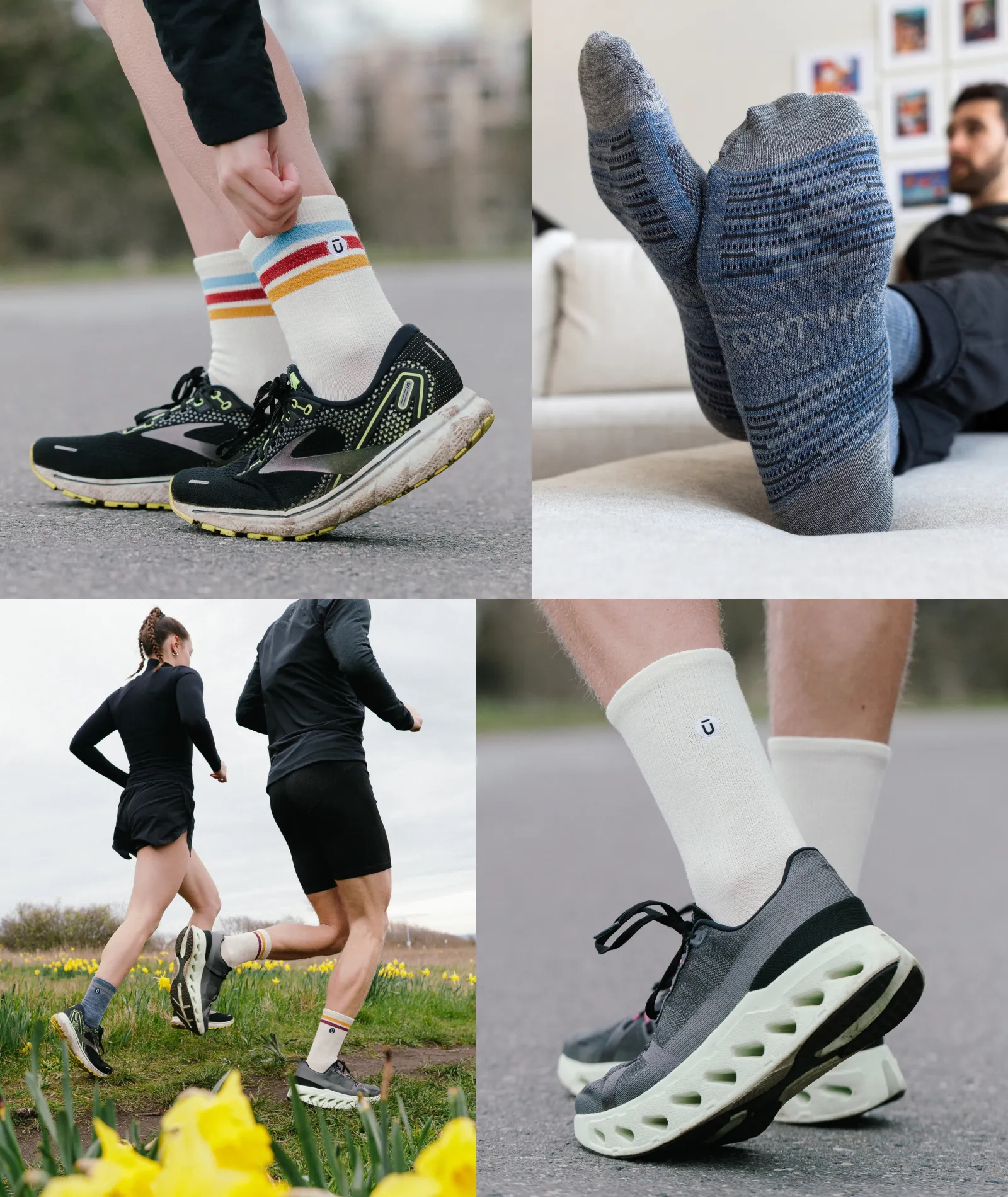 Merino Lite Crew Socks Black