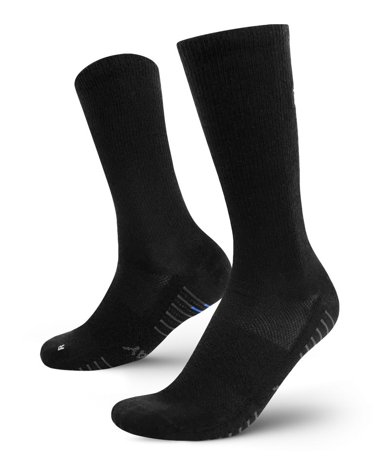 Merino Lite Crew Socks Black