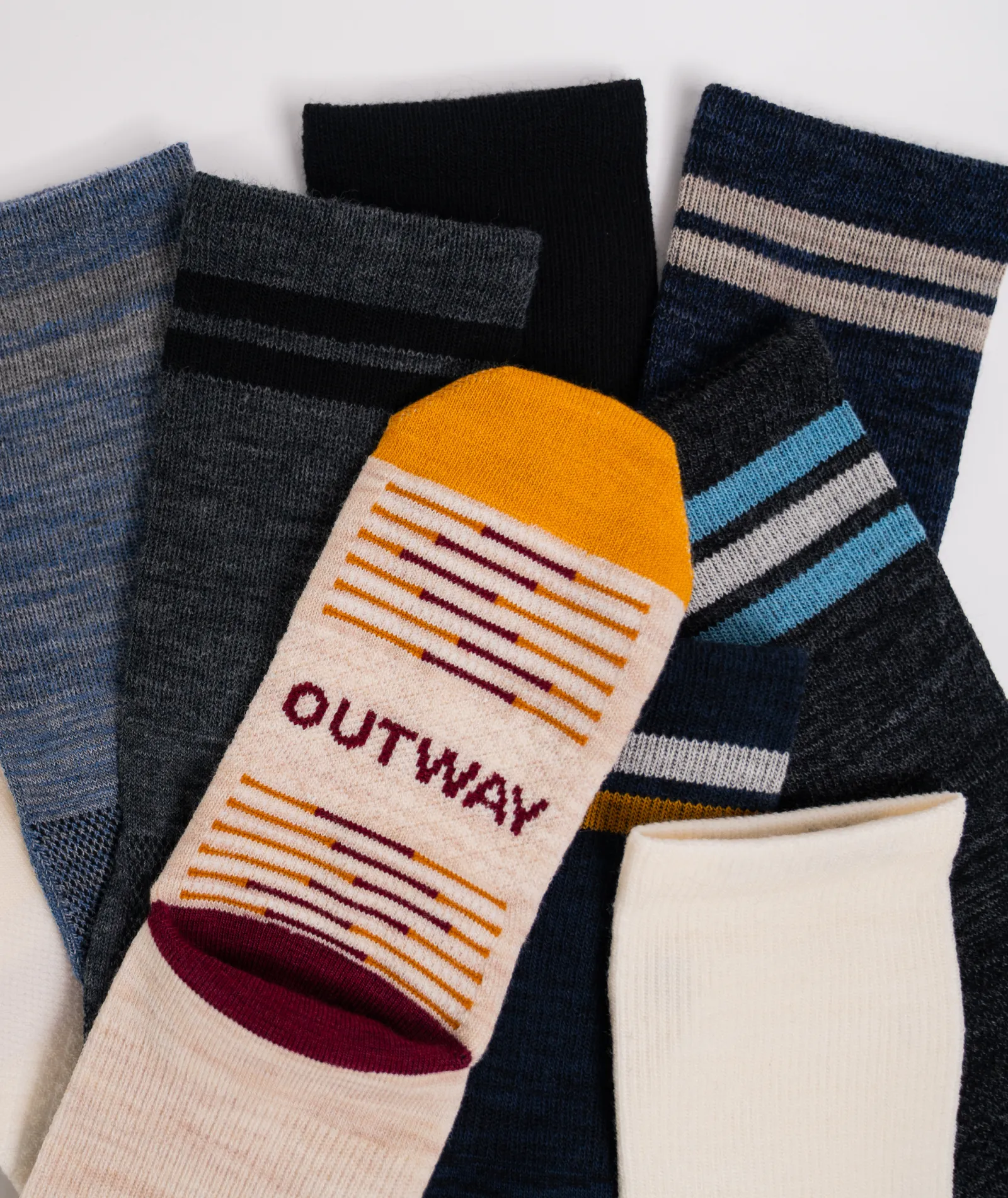 Merino Lite Crew Socks Black