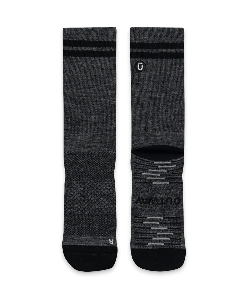 Merino Lite Crew Socks Smoke