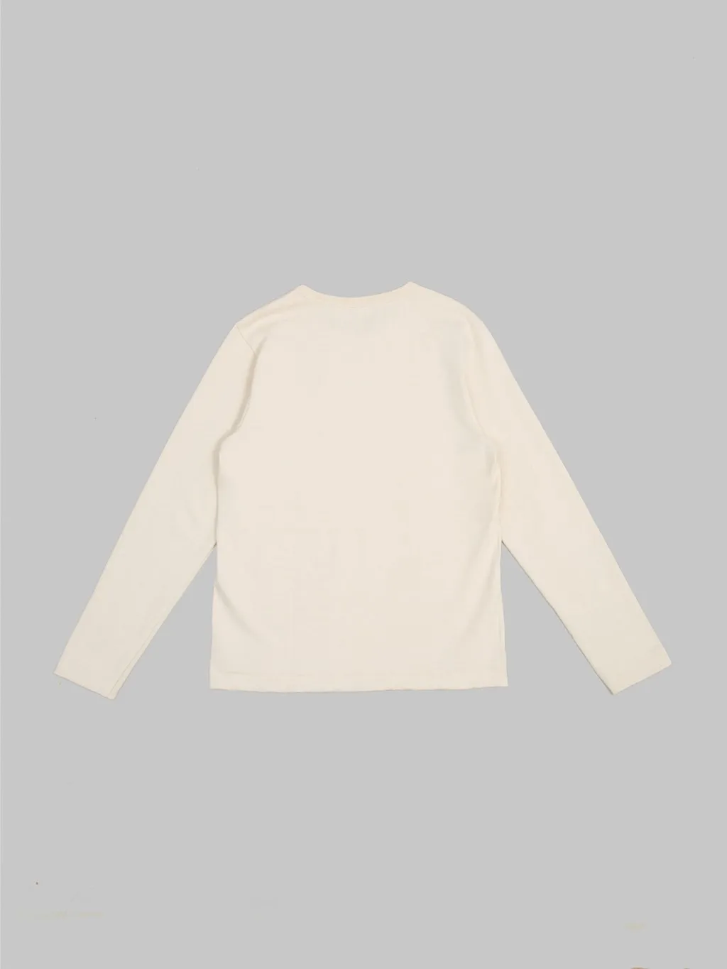 Merz b. Schwanen 2S18 Super Heavyweight 13.4oz Long Sleeve Crewneck Loopwheeled Relaxed Fit T-Shirt Nature