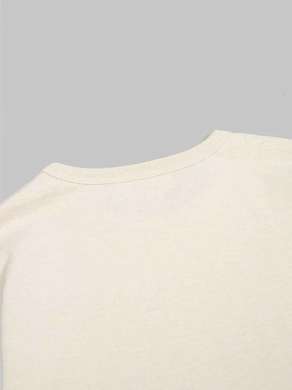 Merz b. Schwanen 2S18 Super Heavyweight 13.4oz Long Sleeve Crewneck Loopwheeled Relaxed Fit T-Shirt Nature