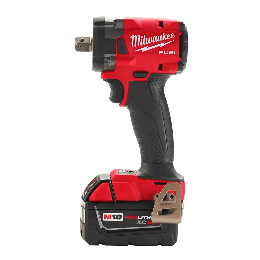 Milwaukee 2855P-22  -  M18 Fuel 1/2" Compact Impact Wrench - Pin Detent - Kit