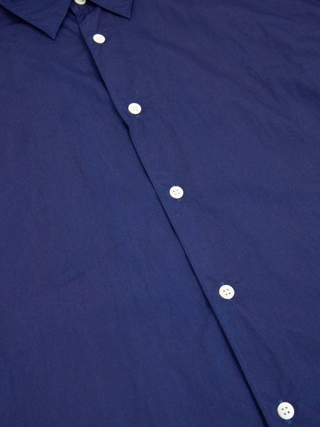 Momotaro Jeans MALS1003 Natural Indigo Broad Long Sleeve Shirt