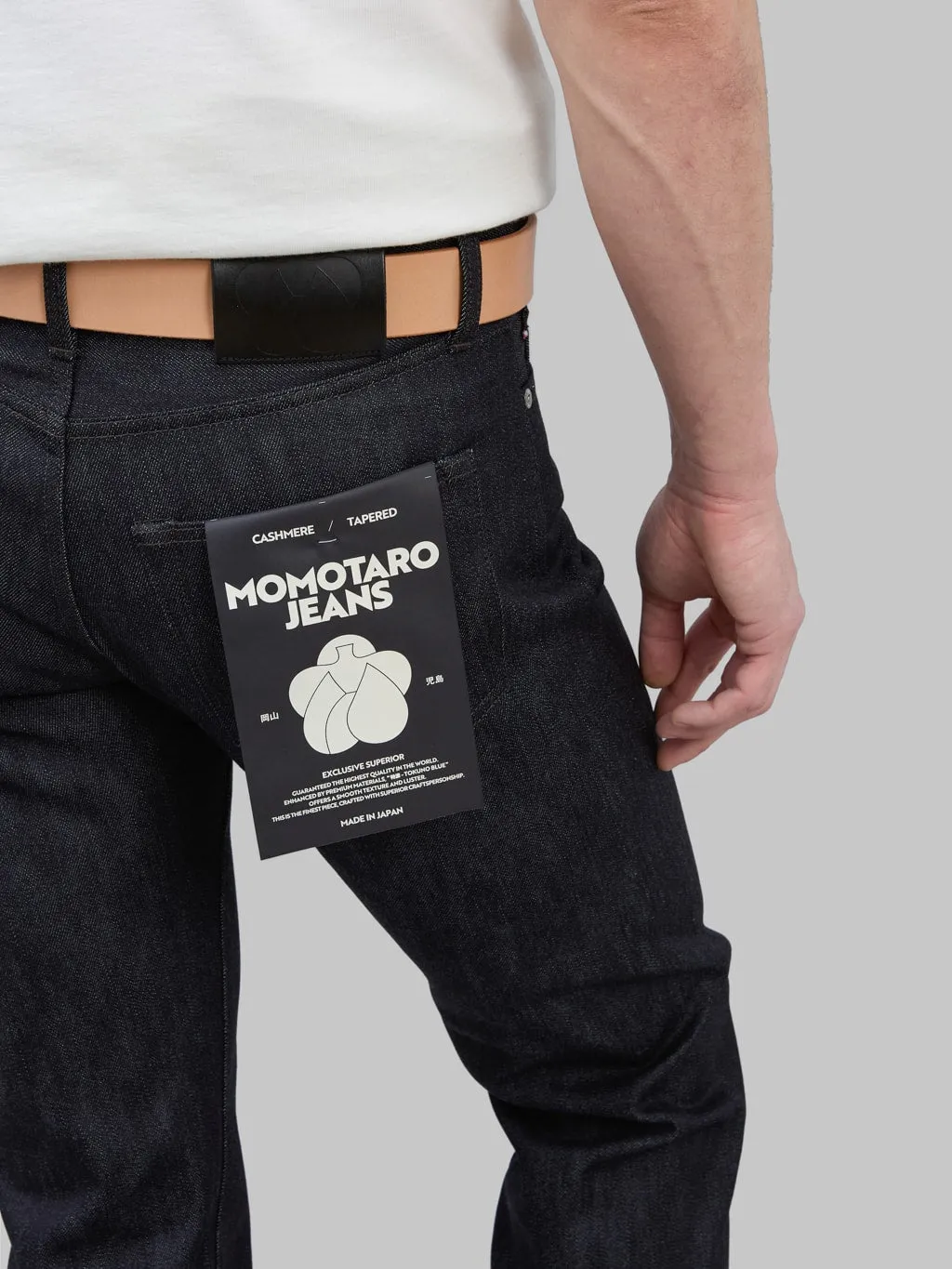Momotaro MMJZ0203 13.7oz #200 Cashmere Tapered Jeans