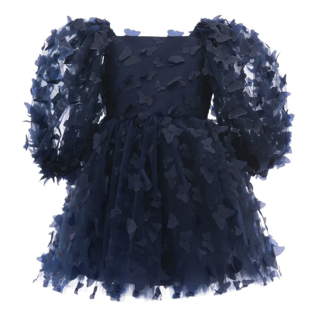Navy Bell Mariposa Dress