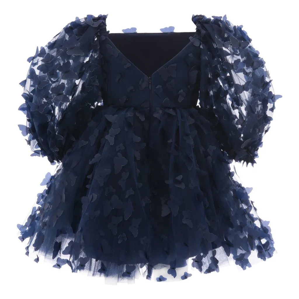 Navy Bell Mariposa Dress