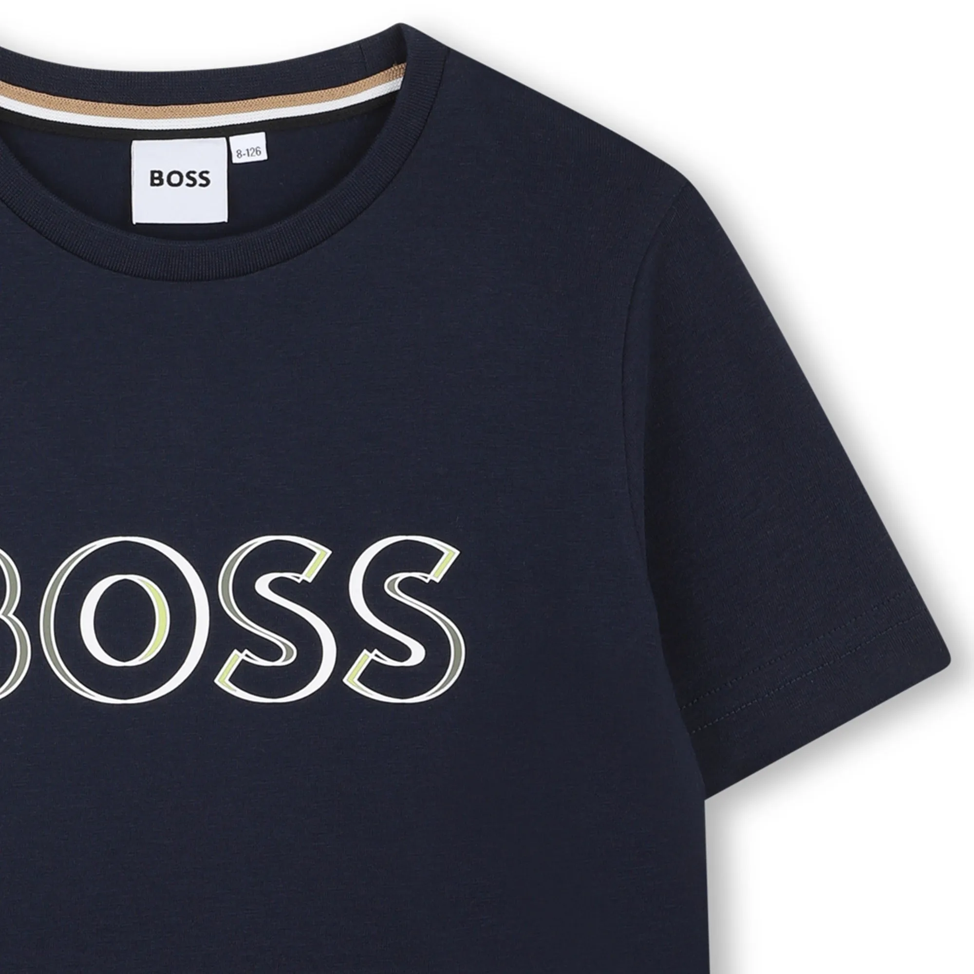 Navy Logo Outline T-Shirt