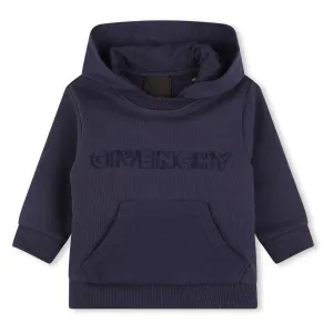 Navy Outline Logo Hoodie