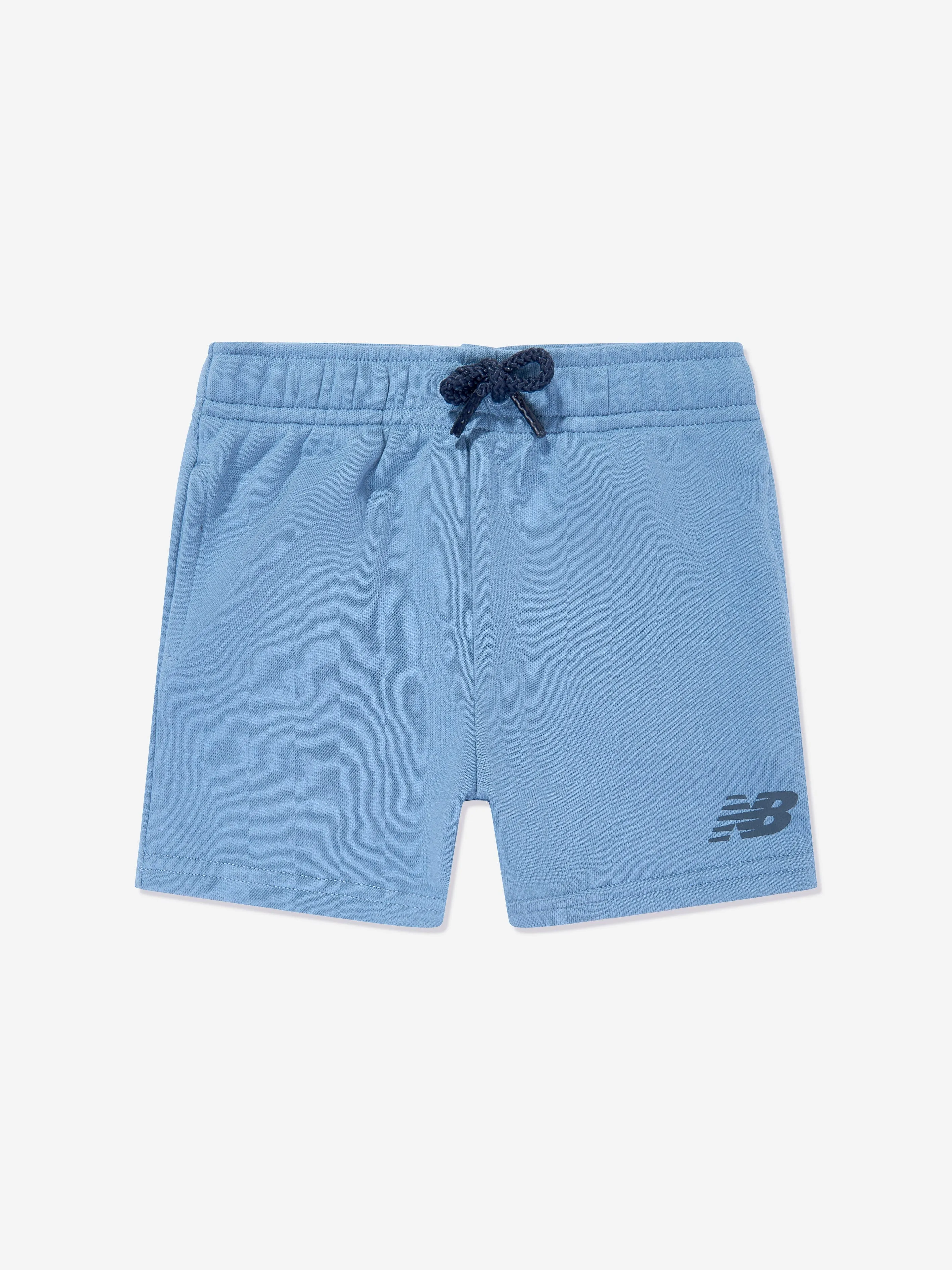 New Balance Boys 3 Piece Short Set in Blue