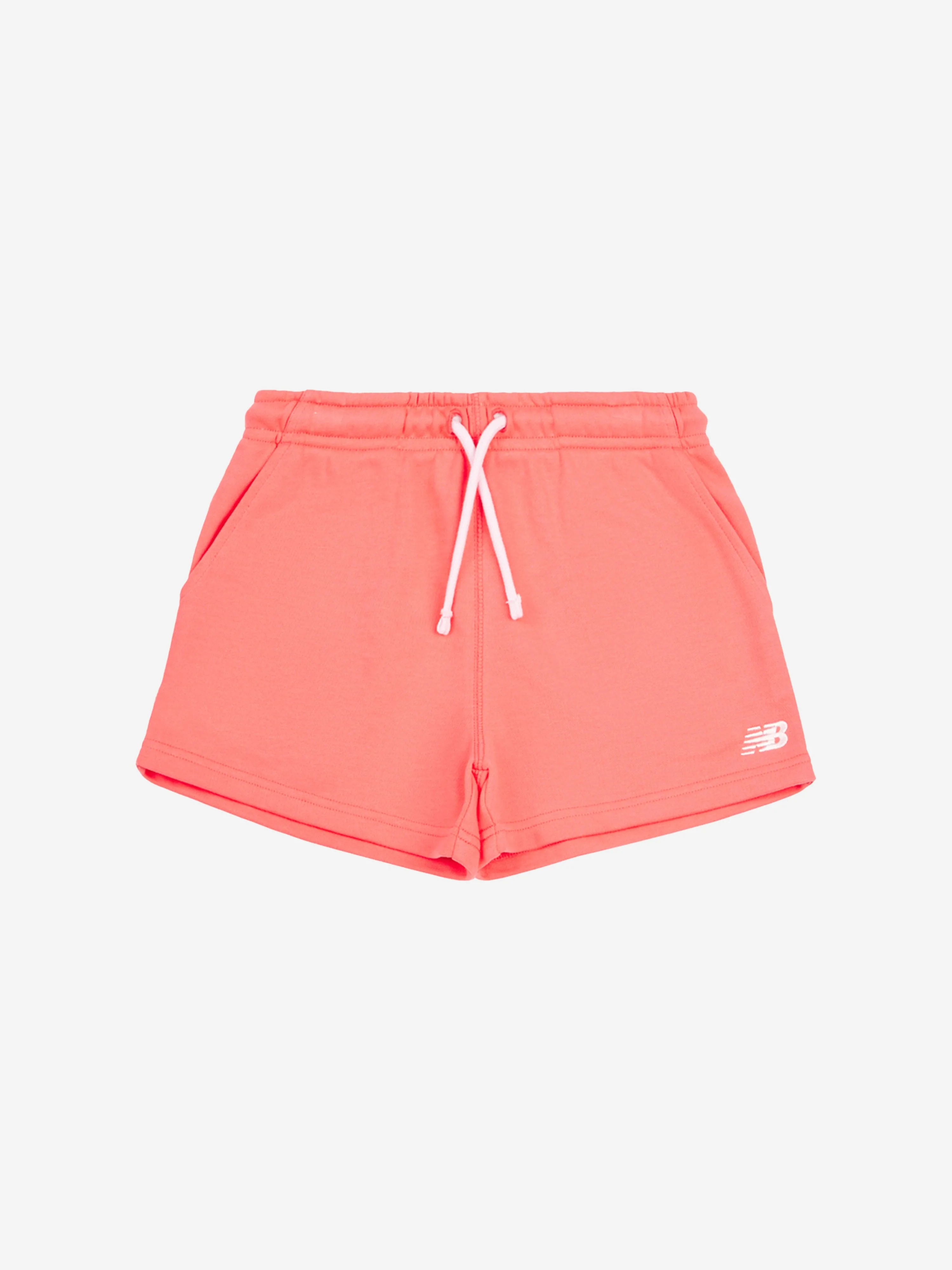 New Balance Girls Small Logo T-Shirt and Shorts Set in Pink