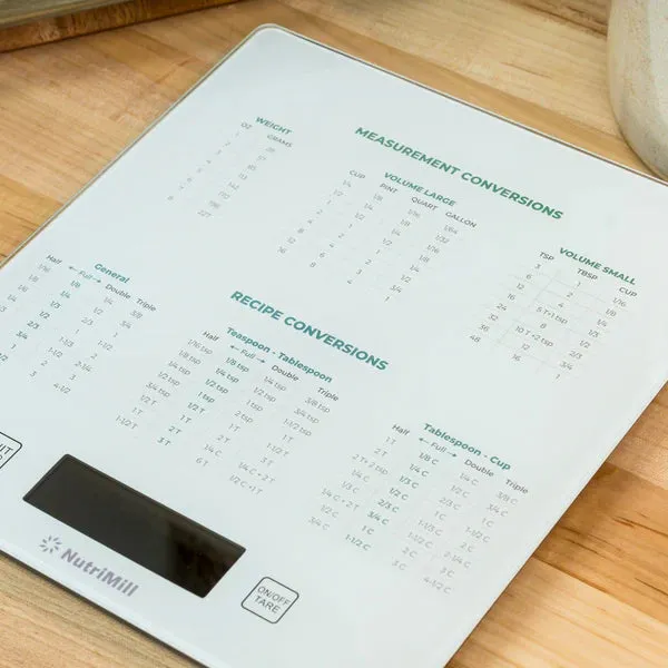 NEW! Nutrimill Large Kitchen Scale