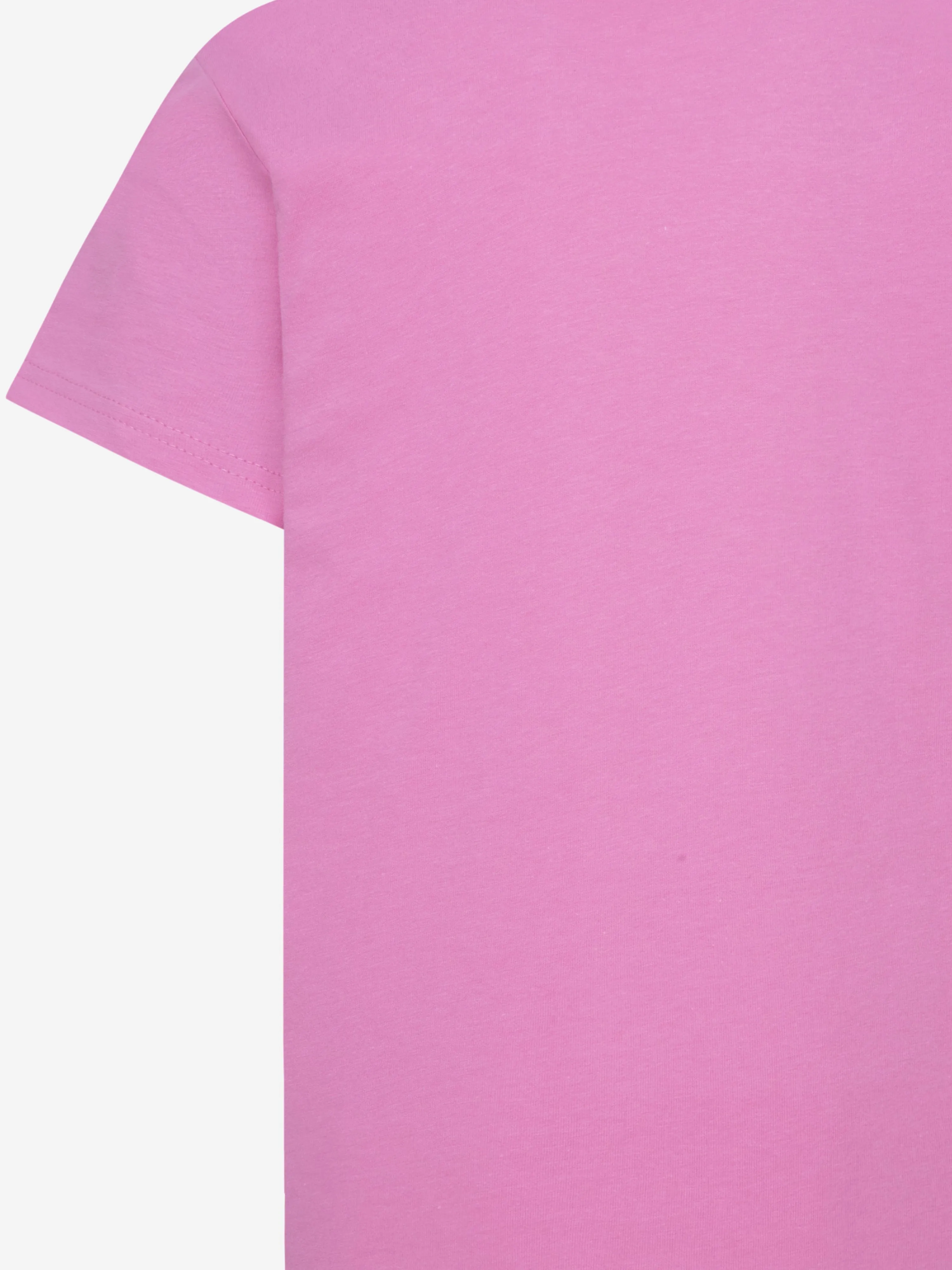 Nike Girls NSW Embroidered Futura T-Shirt in Pink