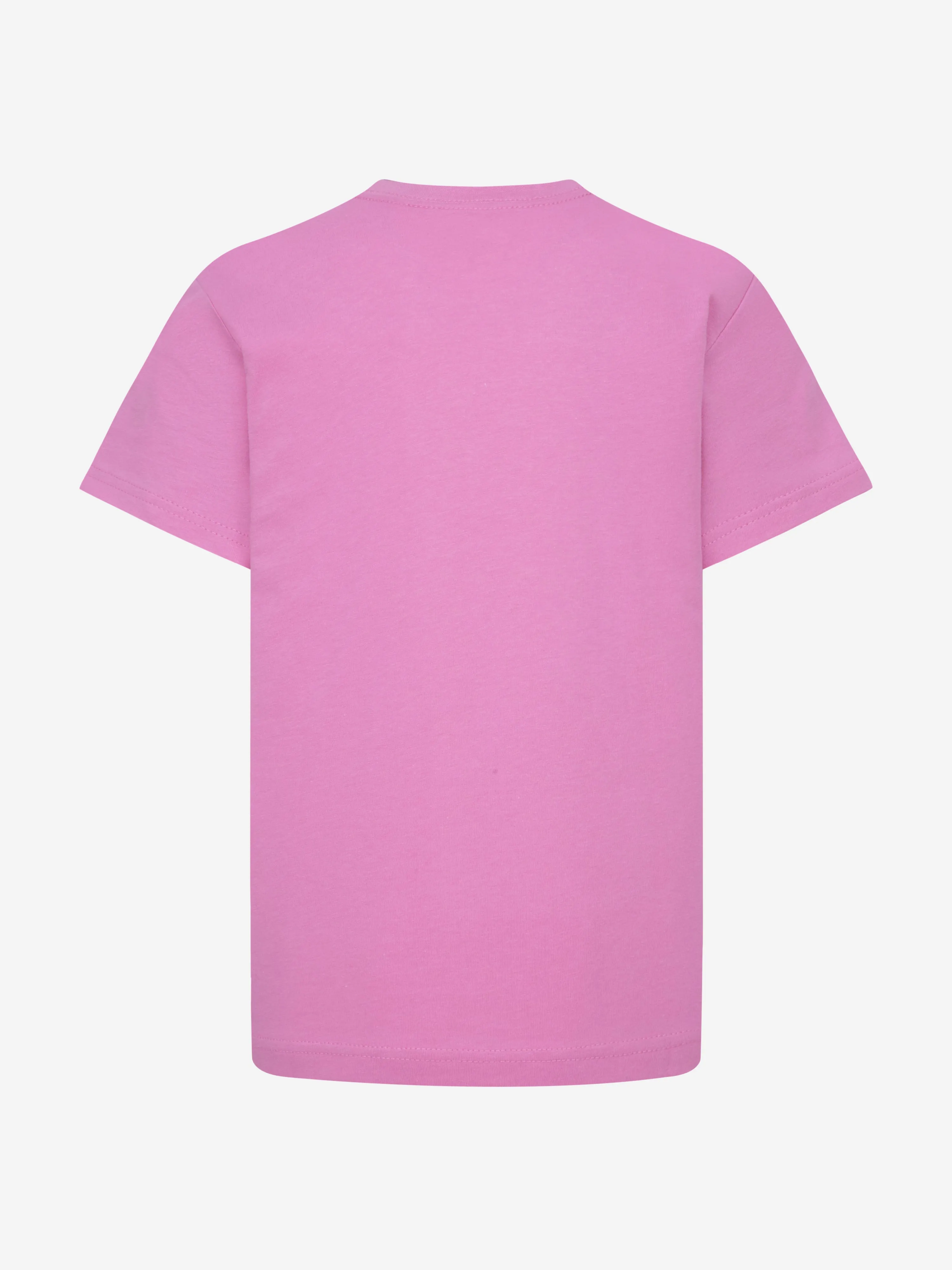 Nike Girls NSW Embroidered Futura T-Shirt in Pink