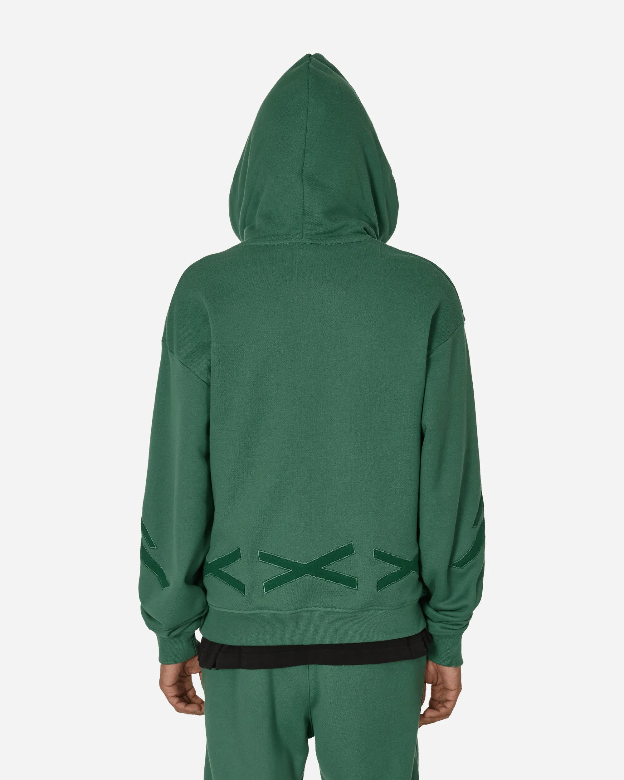 Nina Chanel Fleece Hoodie Green Stone